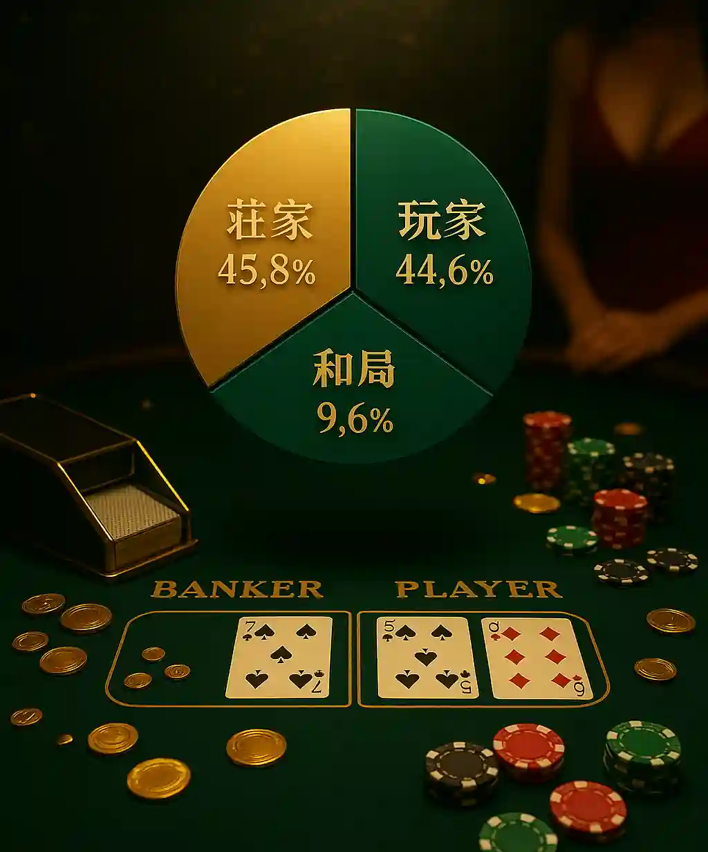 百家樂下注概率對照圖