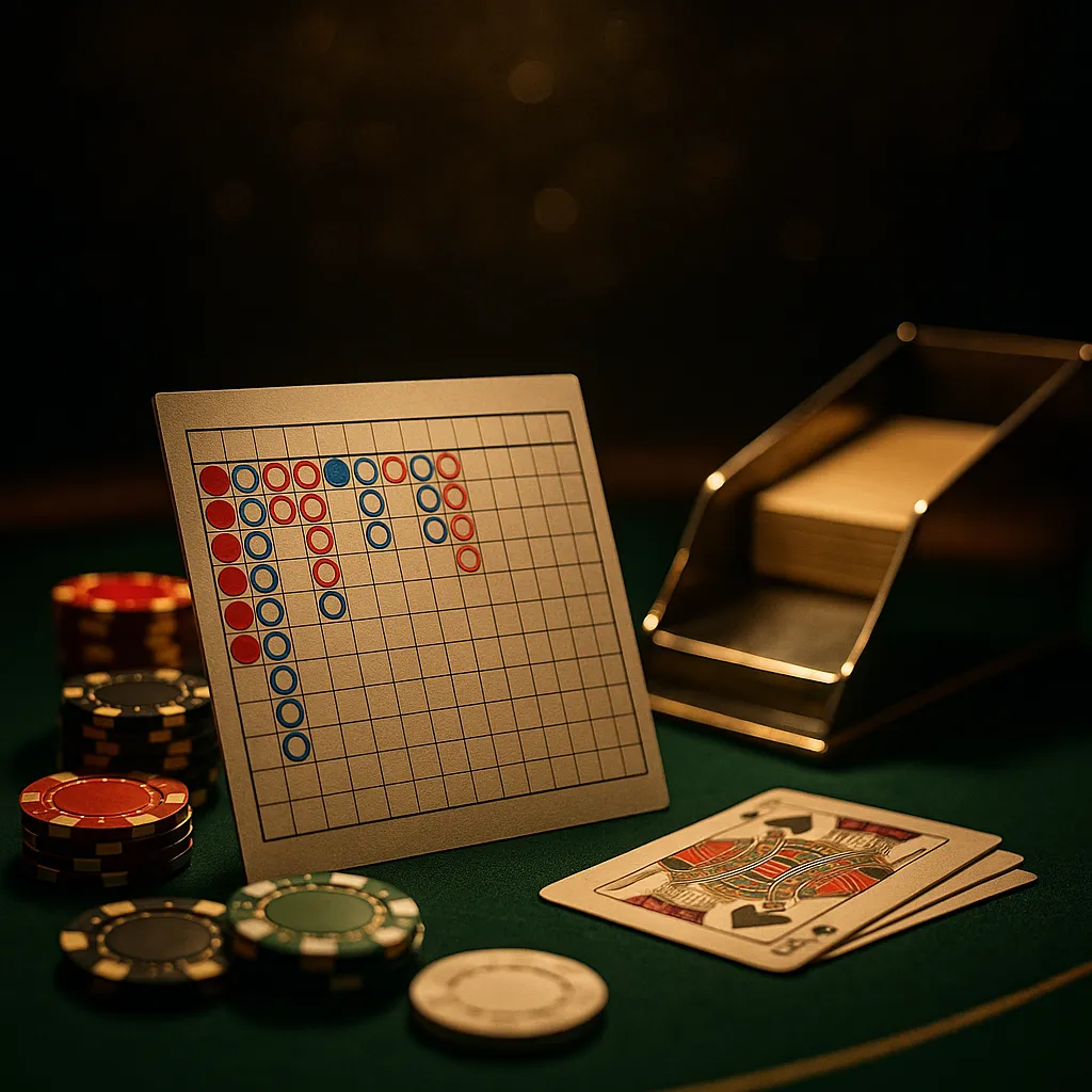 百家樂常見纜法對比示意圖