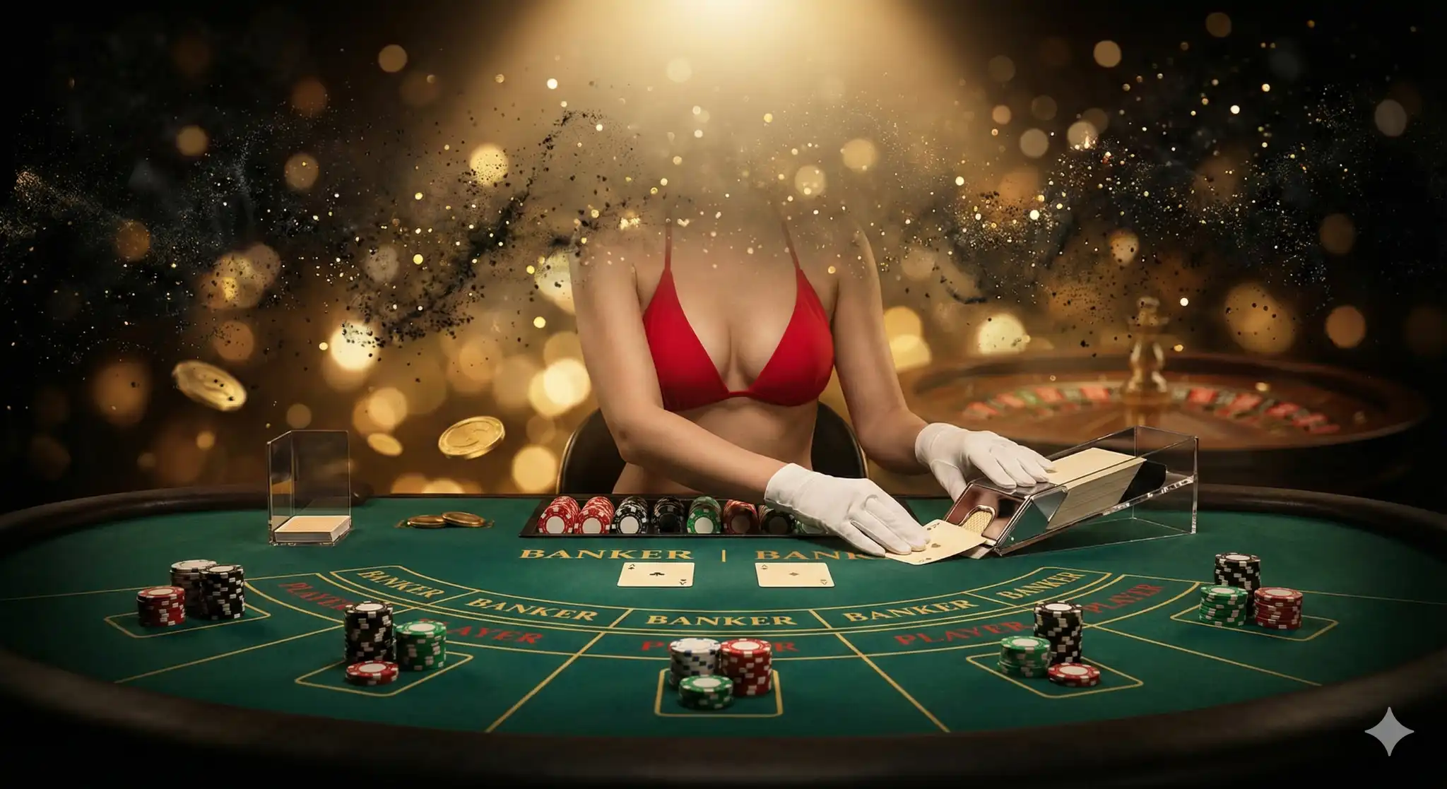 線上百家樂玩法與真人娛樂桌台示意