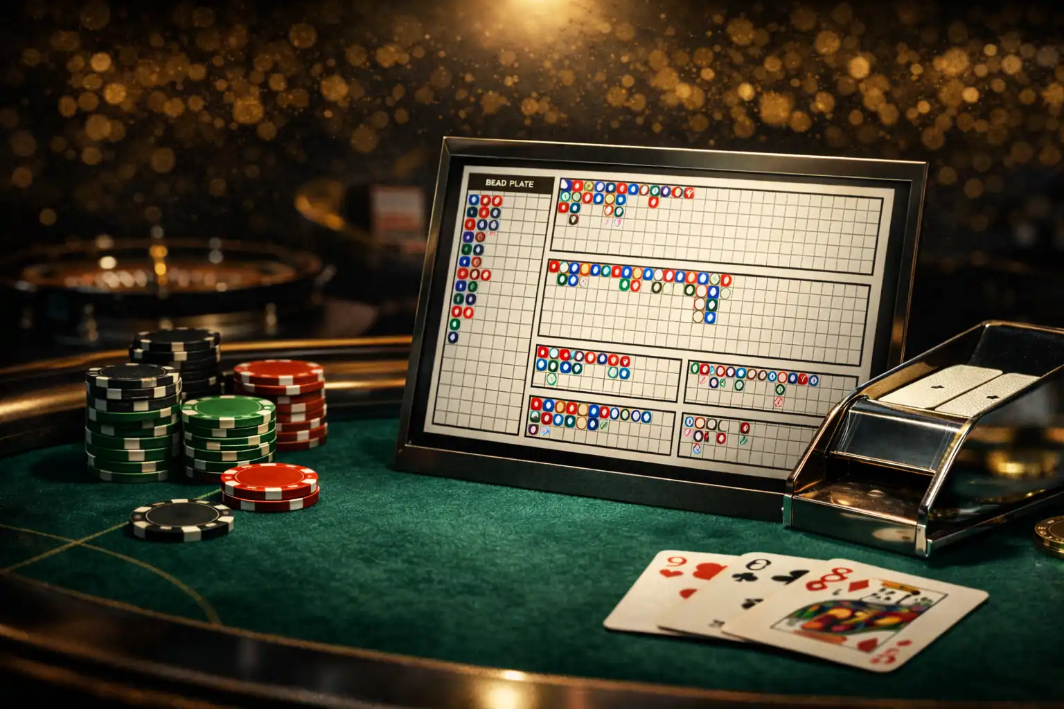 歐洲賭場中百家樂路紙作為資訊顯示的角色