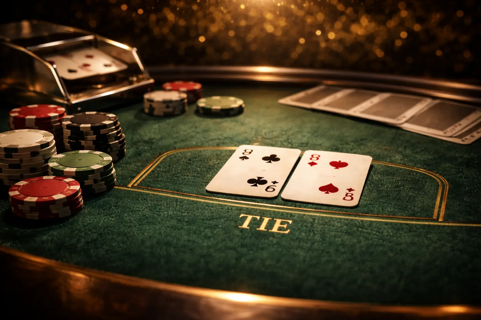 百家樂和局賠率與低命中率風險示意