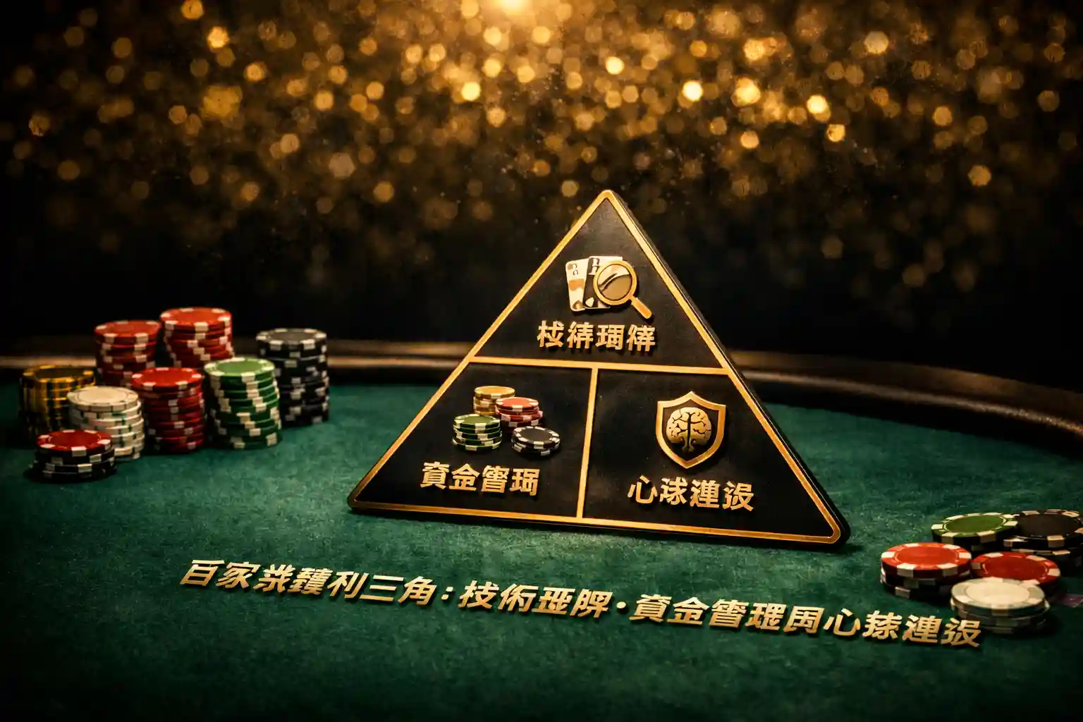 百家樂理性博弈核心要素總結圖