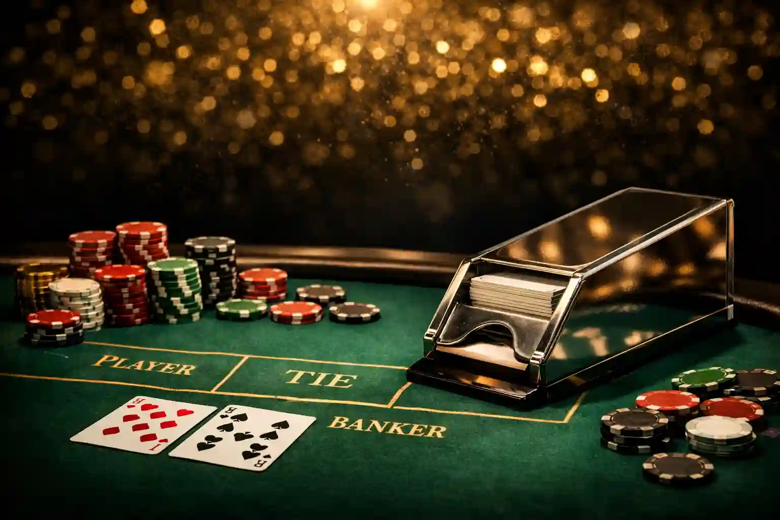 百家樂遊戲專業桌台佈局與基本設備