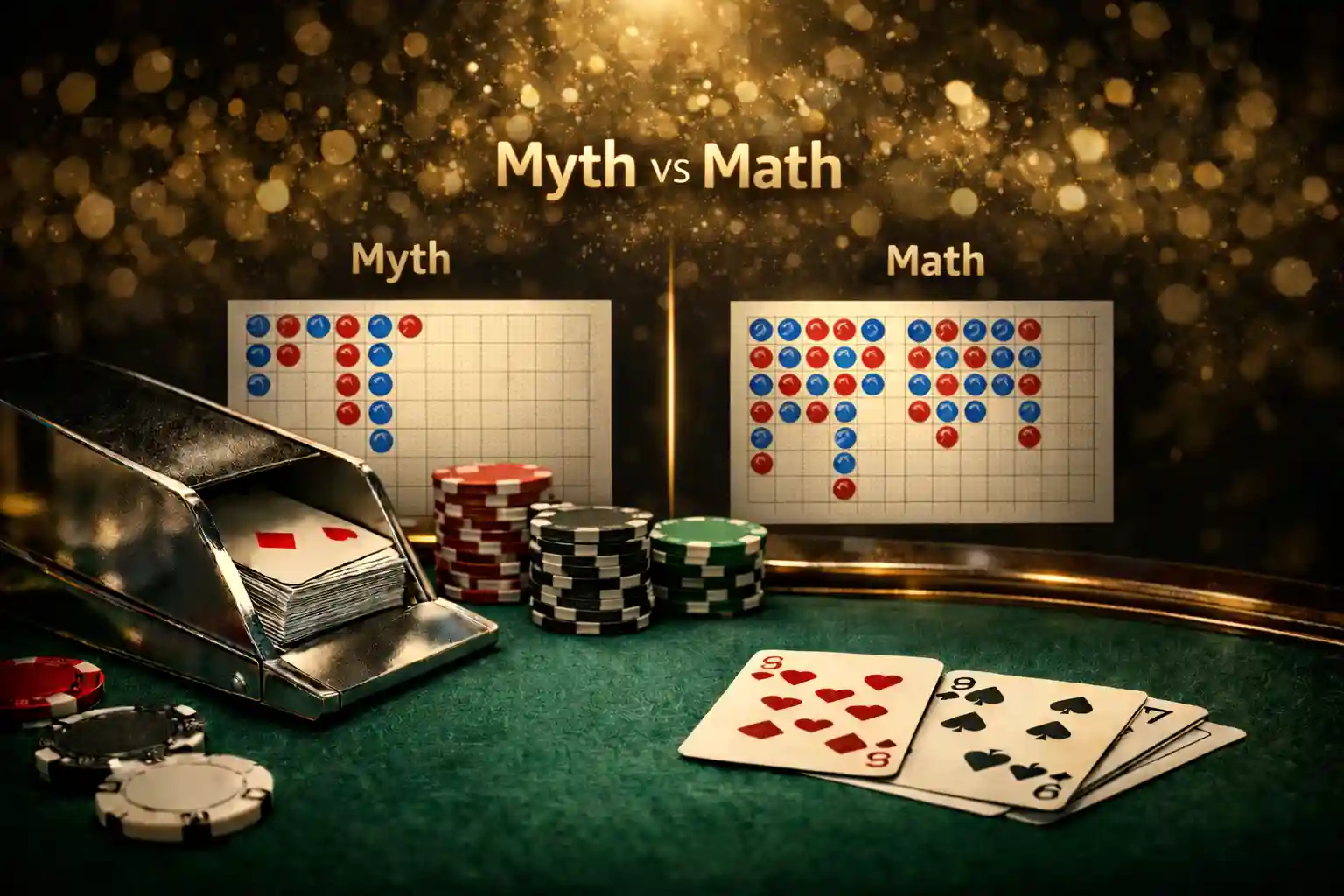 百家樂路單神話與數學事實對比圖