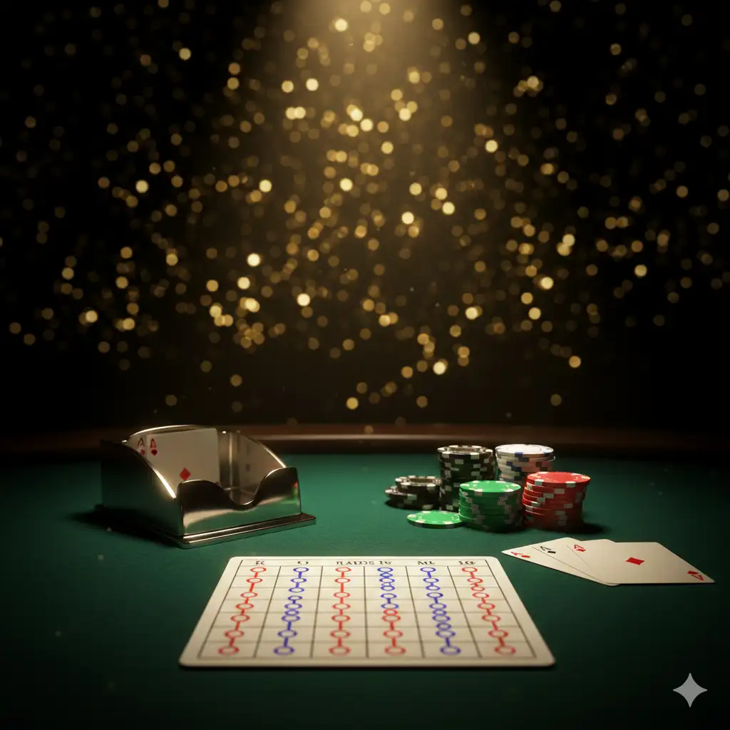 澳門百家樂路紙與連莊視覺誤判示意圖