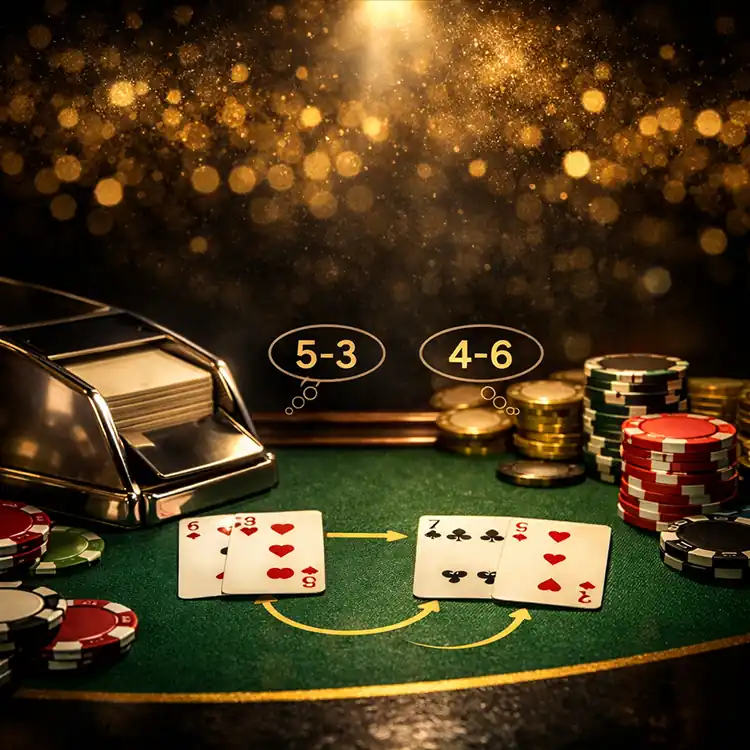 百家樂補牌流程與口訣結合理解圖
