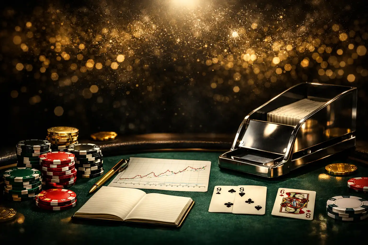 百家樂模擬器策略測試與資金管理模型示意圖
