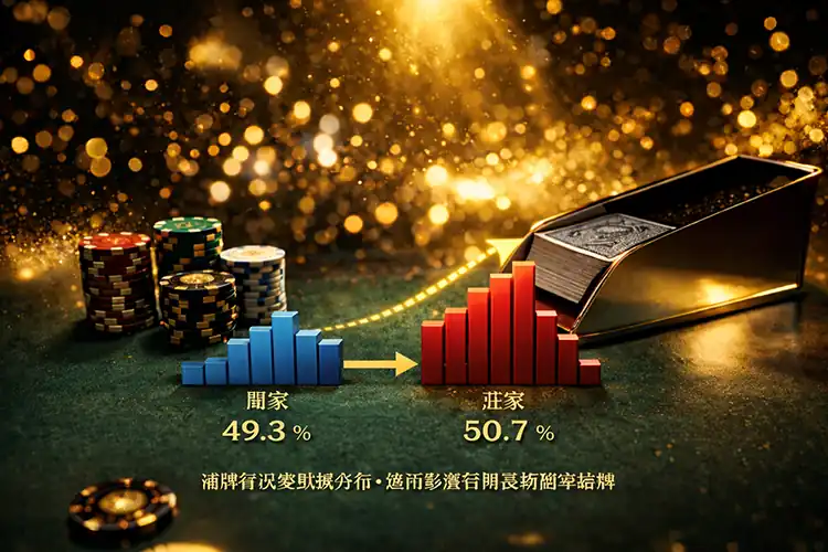 百家樂補牌與勝率分布關係圖