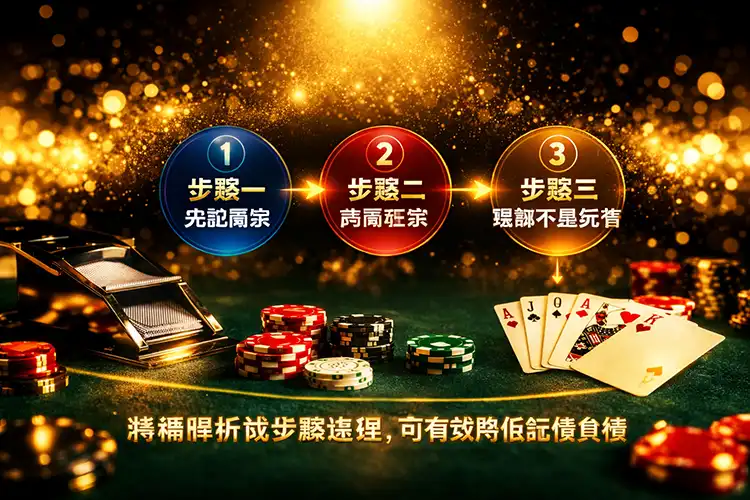 百家樂補牌三步驟
