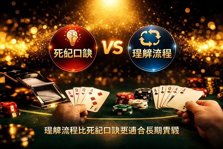 百家樂補牌記憶方法比較
